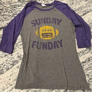 KFAN Women’s Sunday Funday Baseball T-Shirt